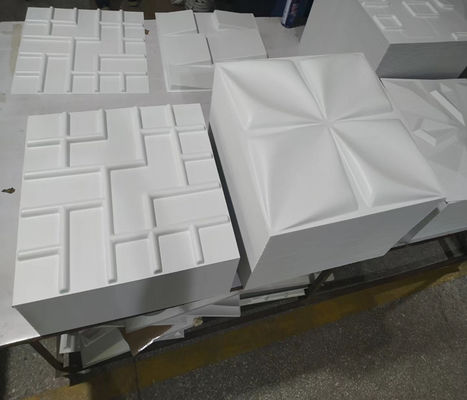 50cm*50cm TVの背景のための緑の高いStreng 3Dポリ塩化ビニールの装飾の壁パネル