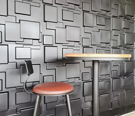 Weave Shap Matt White Easy-clean 3D PVC Decoration Wall Panel For Night Club Wall Decoration